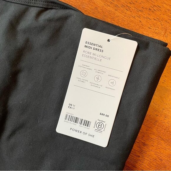 Athleta Black Midi Dress - Picture 2 of 5